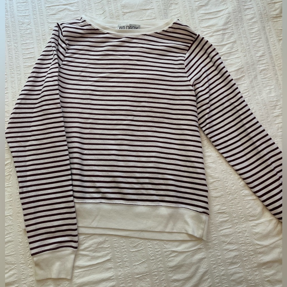 Wildfox striped sweatshirt size small